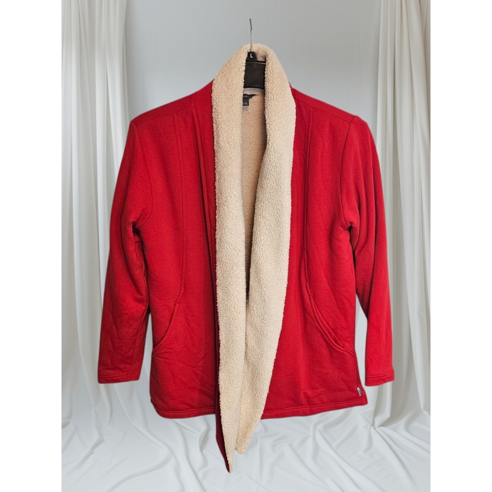 Eddie Bauer Women's Size Medium Sherpa‎ Lined Warm Open Cardigan Jacket